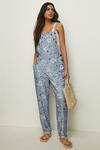 Oasis Printed Relaxed Fit Dungaree thumbnail 2