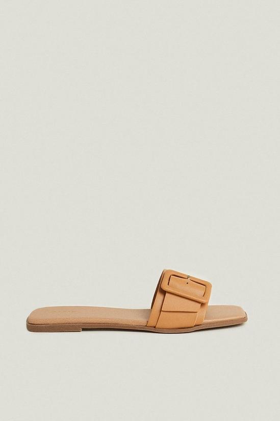 Oasis Oversized Covered Buckle Sliders 1