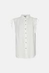 Oasis Linen Look Button Through Shirt thumbnail 4