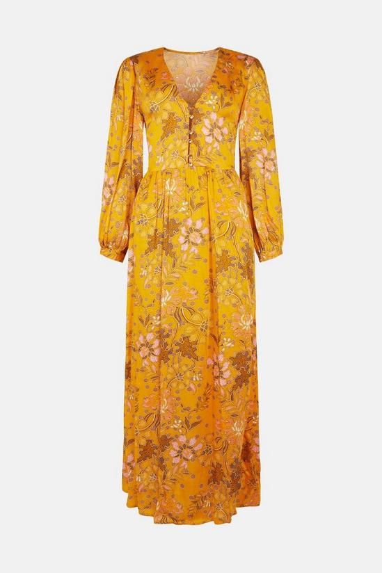 Oasis Mosaic Floral Tie Side Printed Midi Dress 4