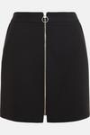 Oasis Premium Zip Through Aline Mini Skirt thumbnail 4