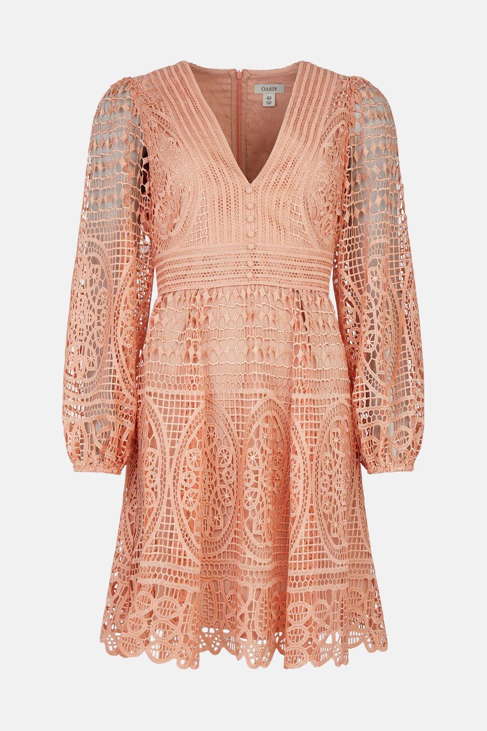 Oasis hotsell peach dress