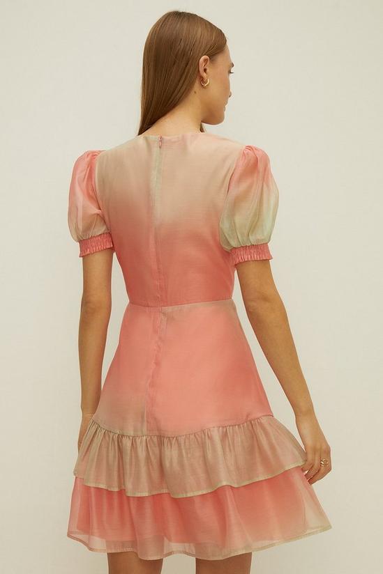 Oasis Organza Ombre Tiered Skater Dress 3