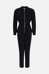 Oasis Zip Through Belted Jumpsuit thumbnail 4