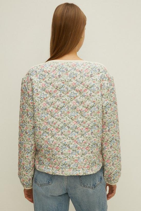 Oasis Floral Printed Quilted Sweatshirt 3