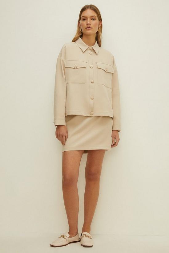 Oasis Seam Detail Tailored Stretch Aline Skirt 1