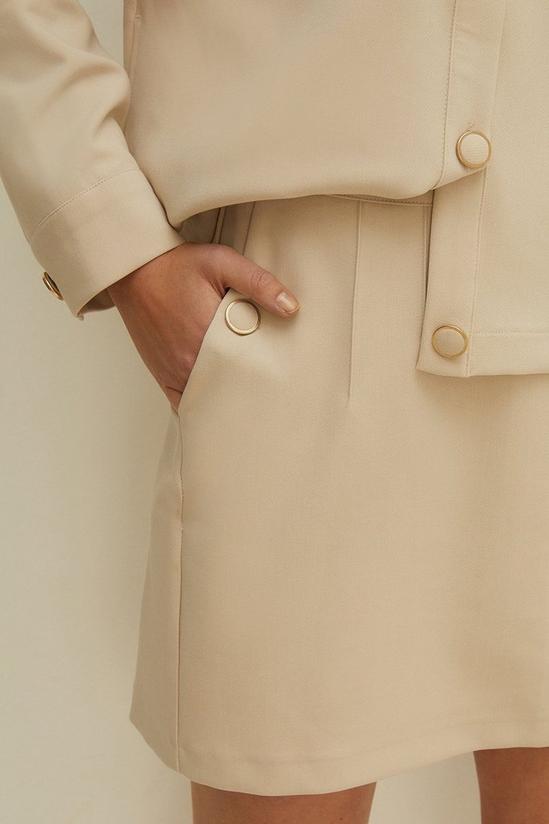 Oasis Seam Detail Tailored Stretch Aline Skirt 2