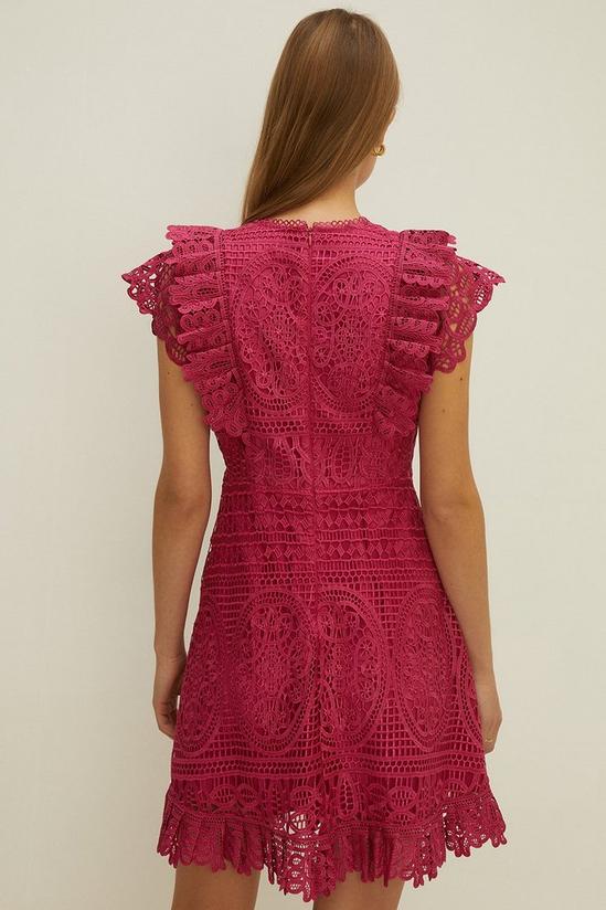 Oasis Frill Detail Lace Skater Dress 3