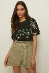 Oasis Essential Lace Insert Floral Woven Tee thumbnail 1