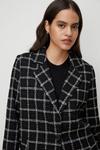 Oasis Mono Check Single Breasted Relaxed Coat thumbnail 2