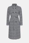 Oasis Check Collared Top Stitch Detail Coat thumbnail 4