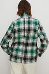 Oasis Check Collared Top Stitch Detail Short Coat thumbnail 3