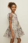 Oasis Kids Pastel Floral Tiered Dress thumbnail 1