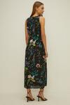 Oasis Petite V Plunge Floral Printed Satin Dress thumbnail 3