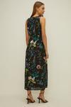 Oasis V Plunge Floral Printed Satin Midaxi Dress thumbnail 3