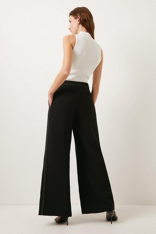 Oasis Laura Whitmore Contrast Stitch Wide Leg Trouser 3