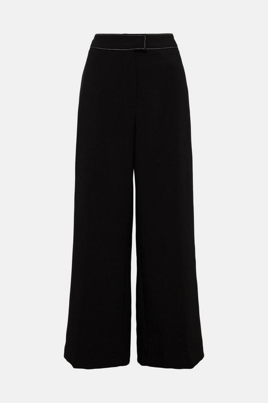 Oasis Laura Whitmore Contrast Stitch Wide Leg Trouser 4