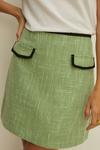 Oasis Contrast Trim Tweed Mini Skirt thumbnail 2