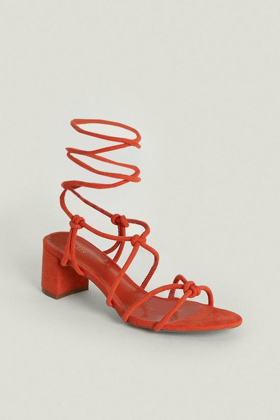 Oasis Knot Detail Strappy Block Heel Sandal 1