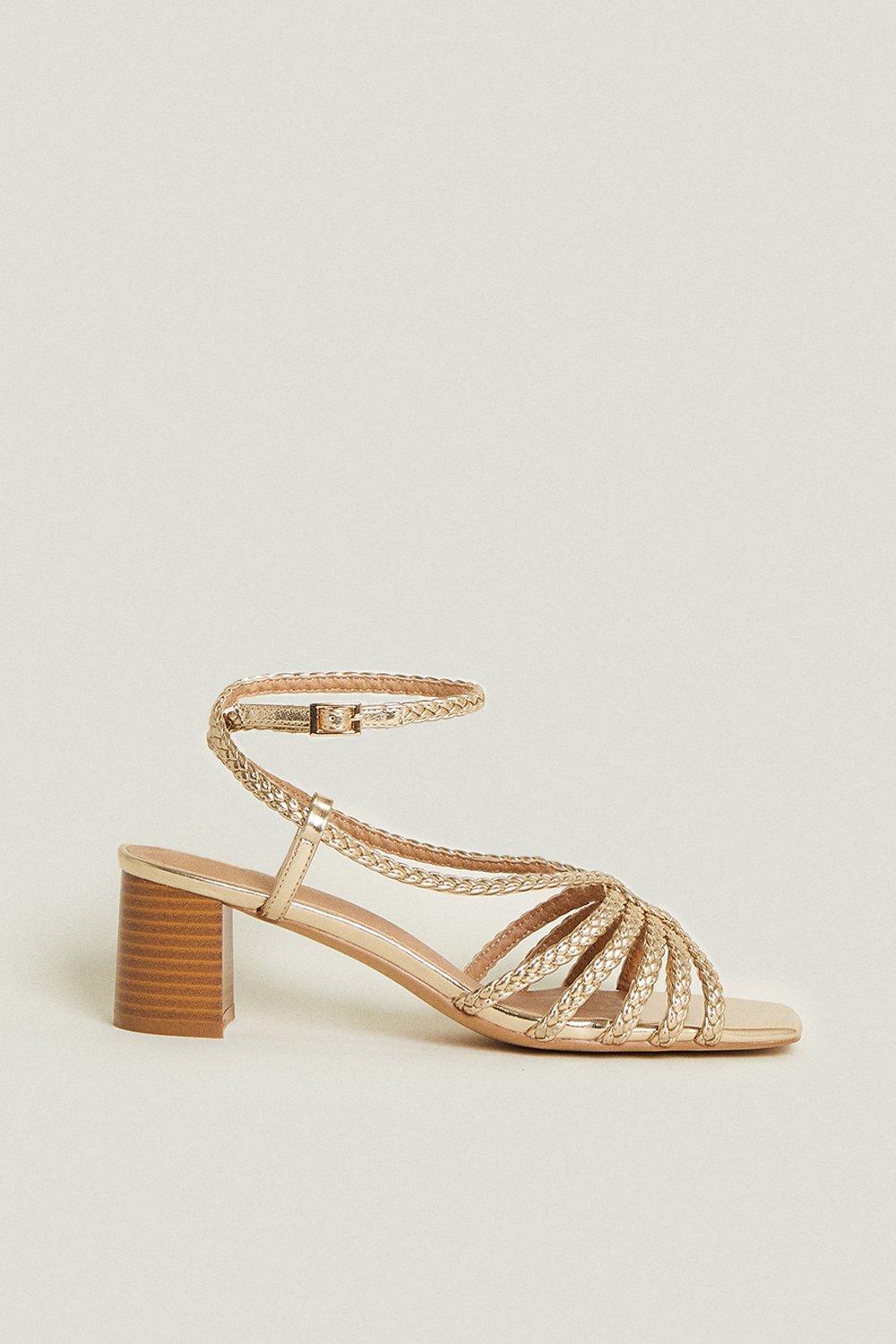 Oasis hot sale gold sandals