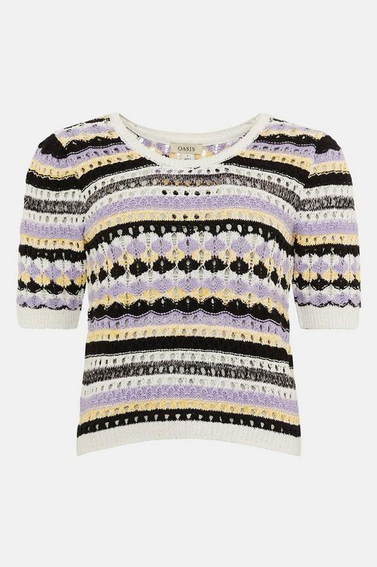 Oasis Stripe Stitch Knitted Jumper 4