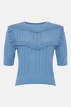 Oasis Petite Frill Detail Knitted Top thumbnail 4