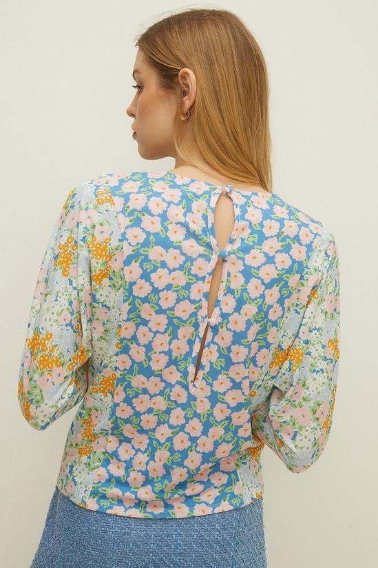 Oasis Slinky Jersey Floral Batwing Top 3