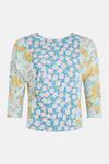 Oasis Slinky Jersey Floral Batwing Top thumbnail 4
