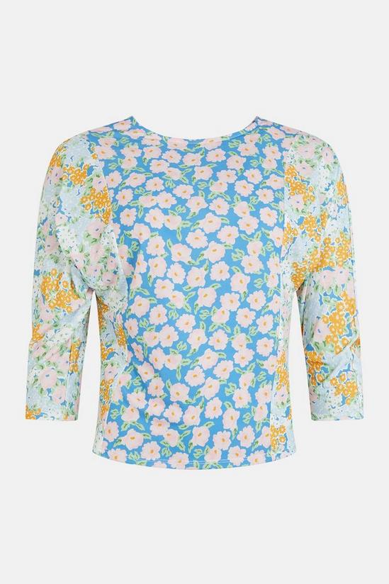 Oasis Slinky Jersey Floral Batwing Top 4