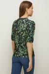 Oasis Slinky Jersey Floral Shirred Neck Top thumbnail 3