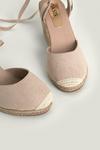 Oasis Tie Up Closed Toe Espadrille Wedge thumbnail 3