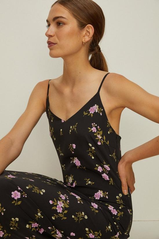 Oasis Ditsy Floral Printed Midi Slip Dress 2