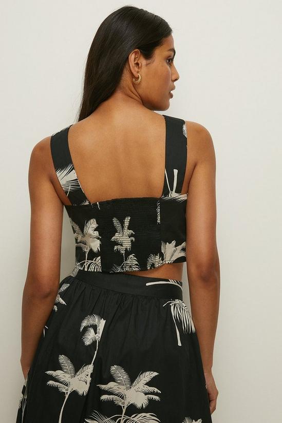 Oasis Co Ord Palm Tree Printed Strappy Top 3
