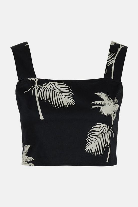 Oasis Co Ord Palm Tree Printed Strappy Top 4