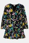 Oasis Laura Whitmore Neon Floral Structured Wrap Dress thumbnail 5