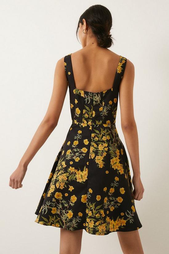Oasis Floral Bodice Pleat Mini Dress 3