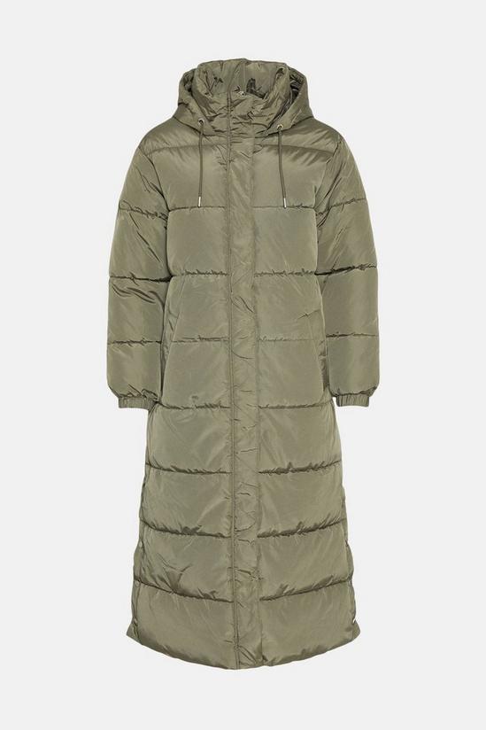 Oasis Petite Zip Through Longline Puffer Coat 4
