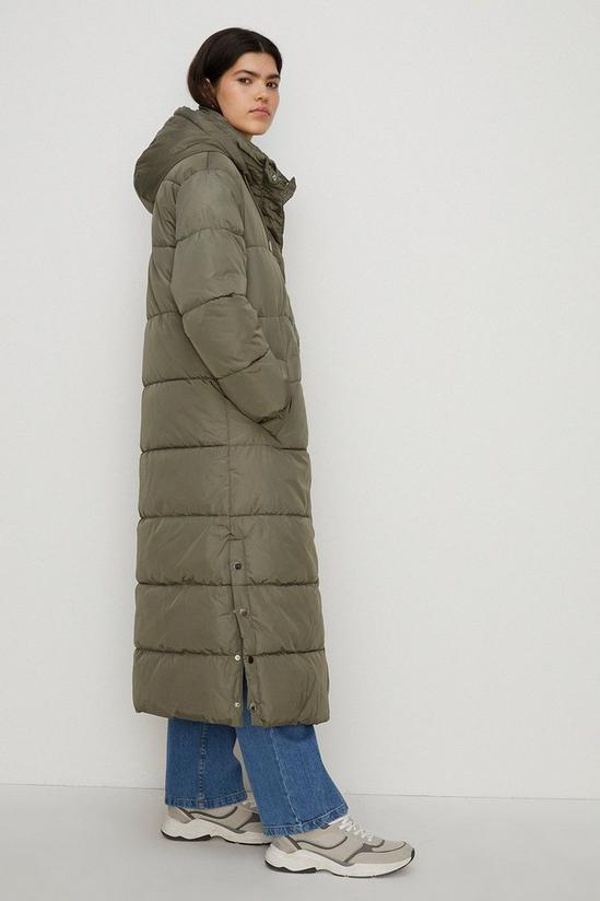 Oasis Petite Zip Through Longline Puffer Coat 5