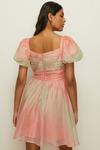 Oasis Ombre Ruched Detail Organza Skater Dress thumbnail 3