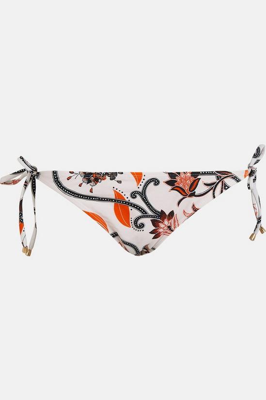 Oasis Paisley Floral Tie Side Bikini Bottom 4