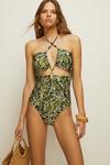 Oasis Blurred Spot Cut Out Swimsuit thumbnail 2