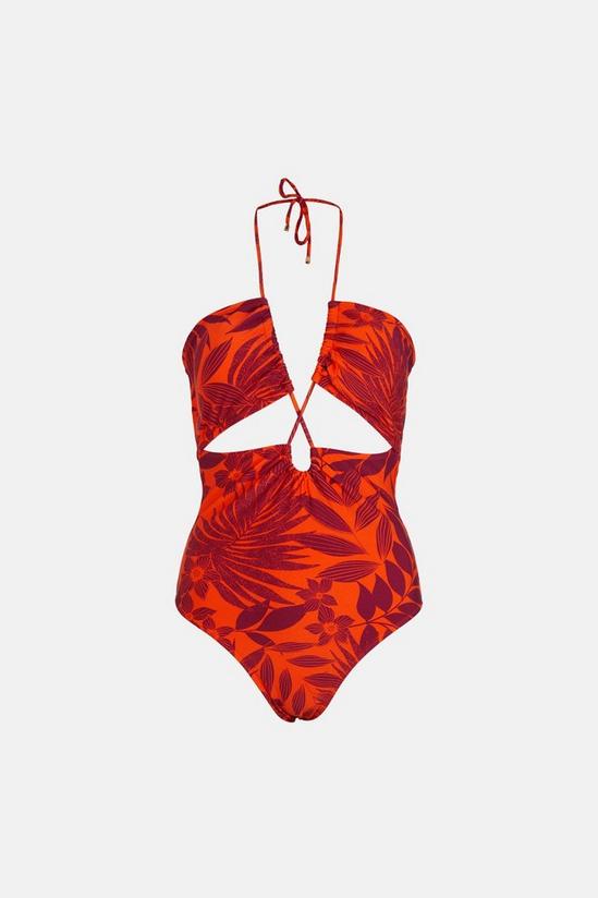Oasis Tropical Floral Cut Out Swimsuit 4