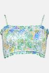 Oasis Ditsy Floral Shirred Bikini Top thumbnail 4