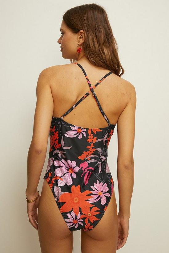 Oasis Retro Floral Piped Swimsuit 3