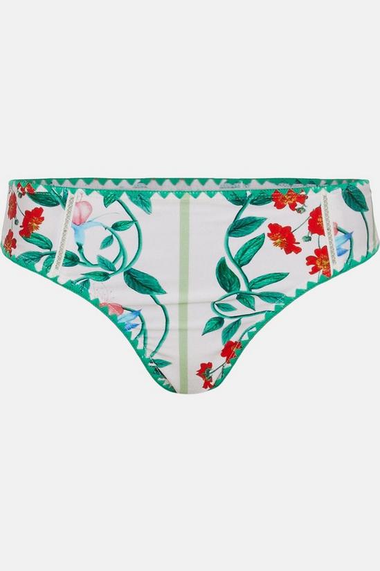 Oasis Crochet Trim Floral Bikini Bottom 1