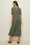 Oasis Slinky Jersey Floral Pleated Midi Dress thumbnail 3