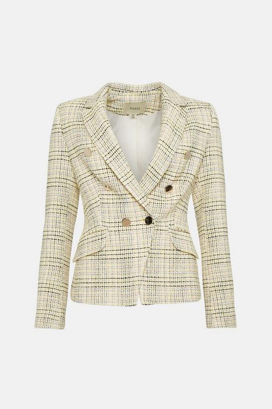 Oasis Premium Tweed Button Detail Jacket 4