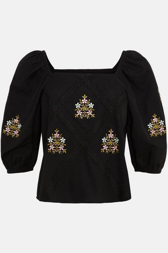 Oasis Embroidered Square Neck Top 4