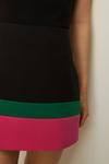 Oasis Premium Colour Block Mini Skirt thumbnail 2