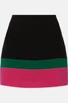 Oasis Premium Colour Block Mini Skirt thumbnail 4